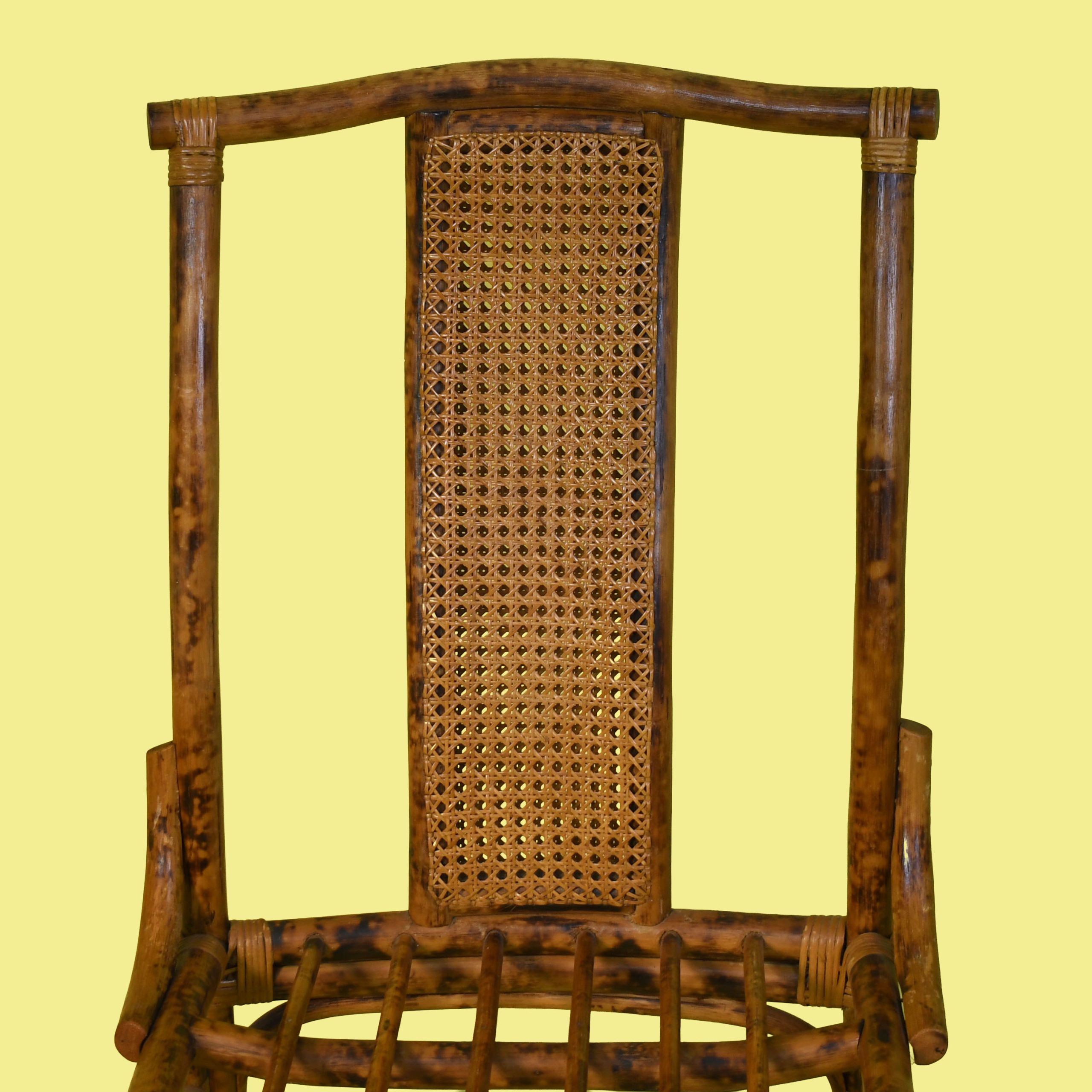 British Colonial Burnt Bamboo Dining Set