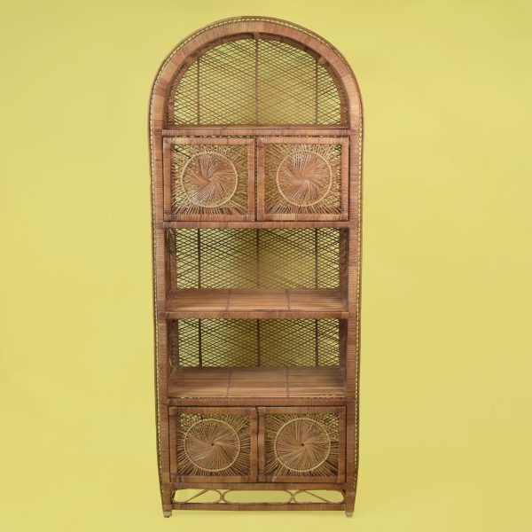 Buri Rattan Arch Etagere