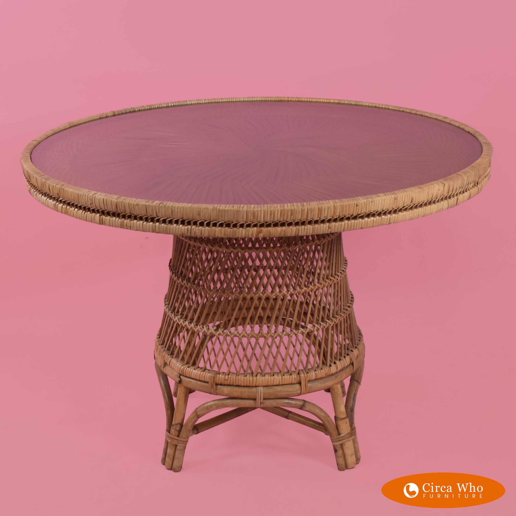 Buri Rattan Round Dining Table Circa Who