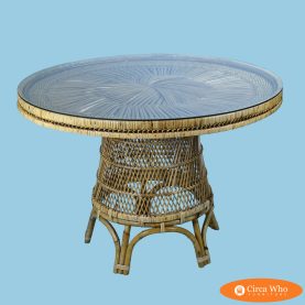 Buri Rattan Round Table