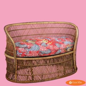 Buri Rattan Vintage Settee