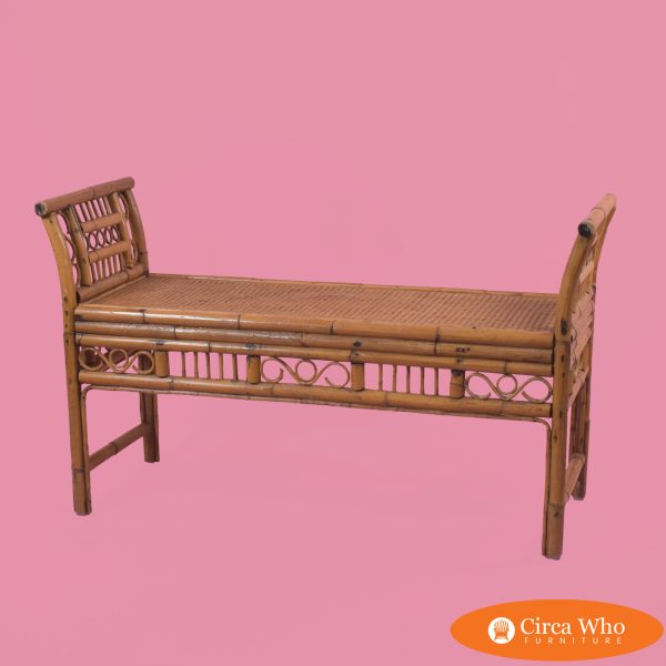 Burnt Bamboo Brighton Style Bench