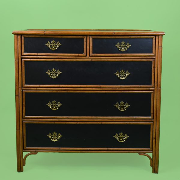 Burnt Bamboo Chest Drawers