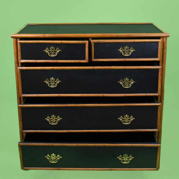 Burnt Bamboo Chest Drawers