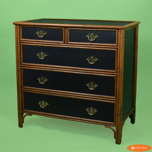 Burnt Bamboo Chest Drawers