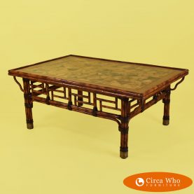 Burnt Bamboo Coconut Shell Coffee Table