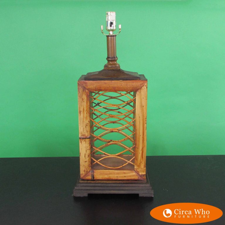 Burnt Bamboo Lamp Circa Who