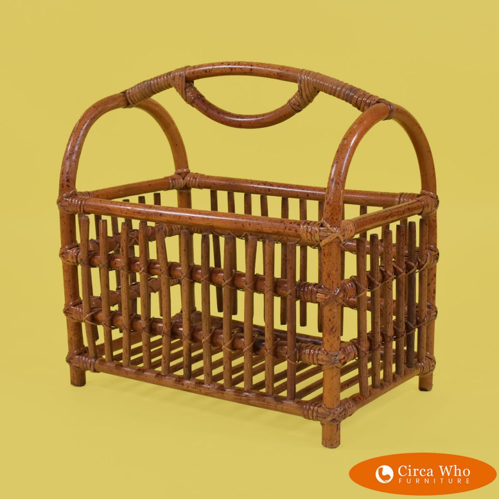 Burnt Bamboo Magazine Rack Circa Who