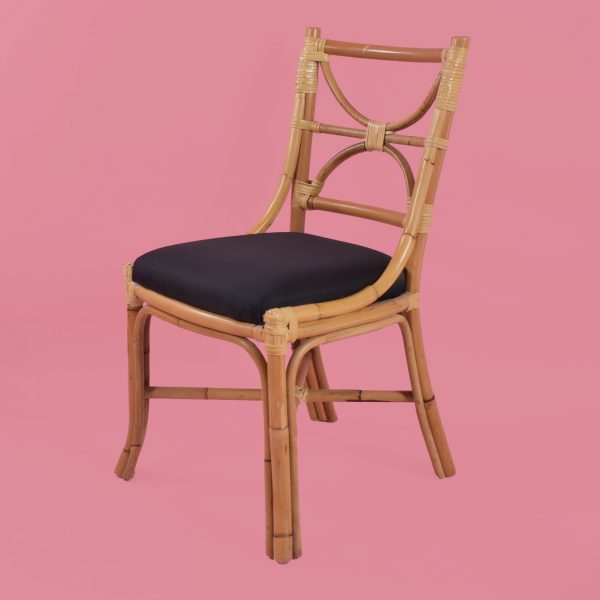 Campaign Style Rattan Desk and Chair