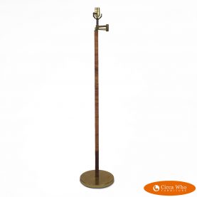 Cane Wrapped Floor Lamp
