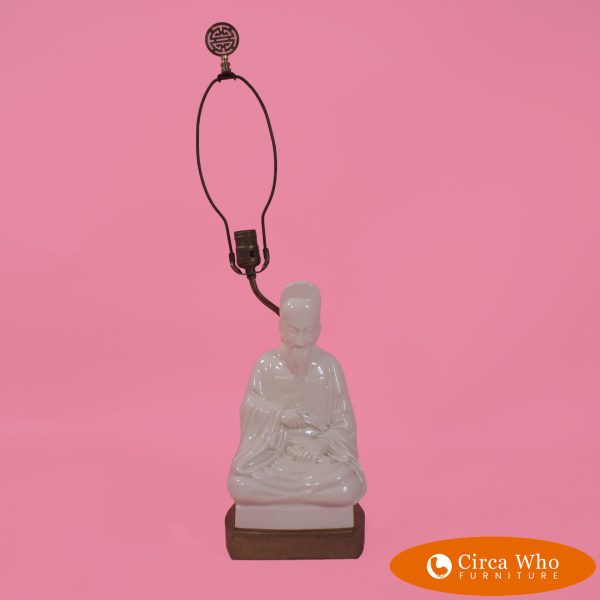 Ceramic Chinese monk Table Lamp