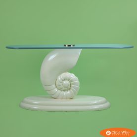 Chic 70's Shell Console Table