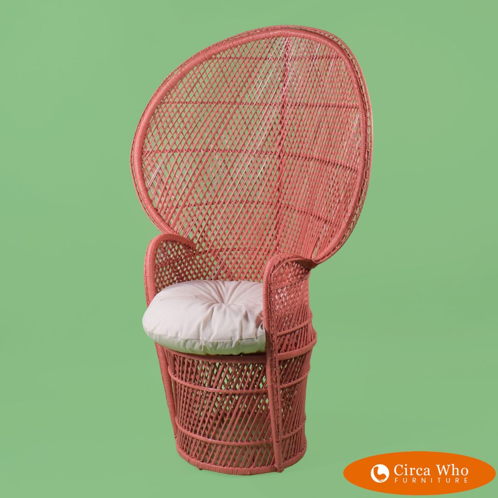 Coral Buri Rattan Peacock Chair Circa Who