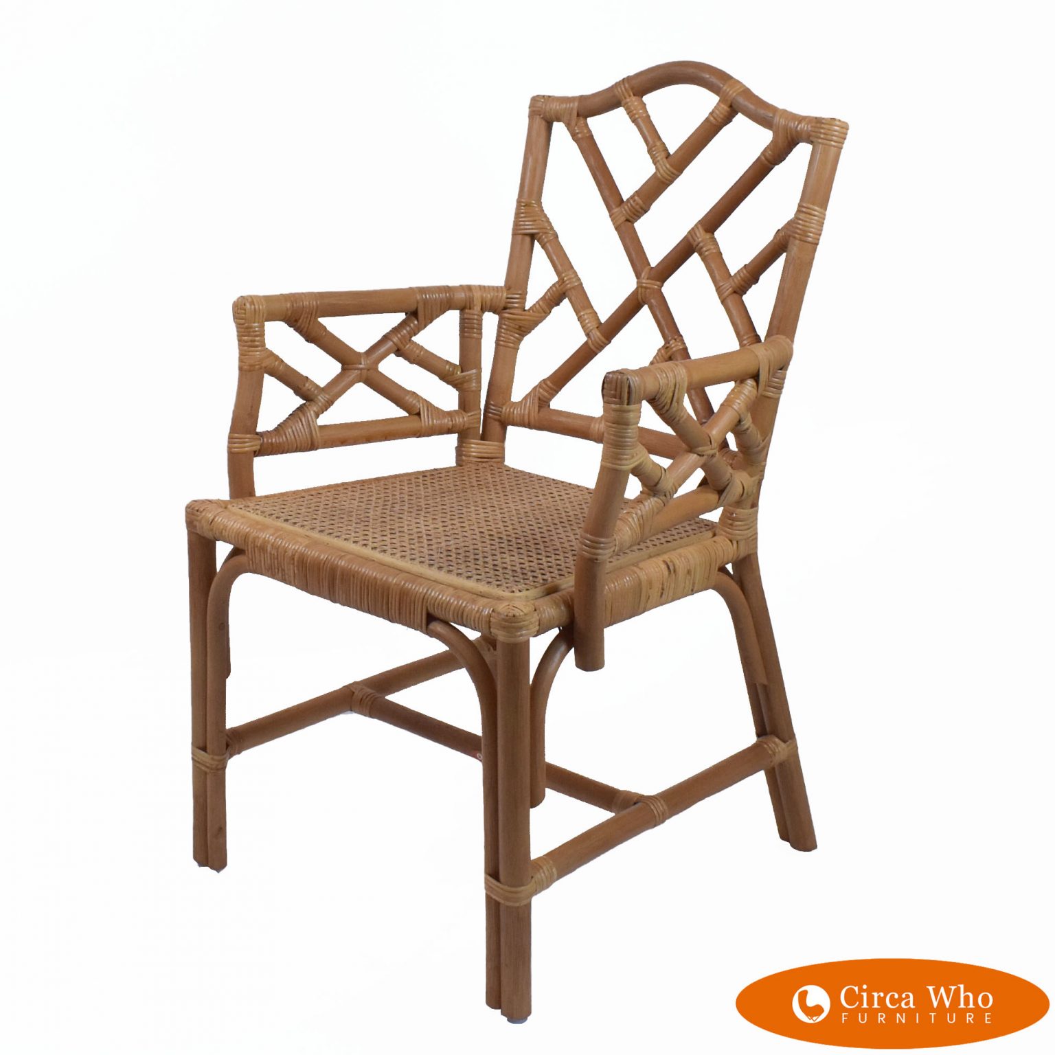 Pair of Peacock Flower Chairs Circa Who