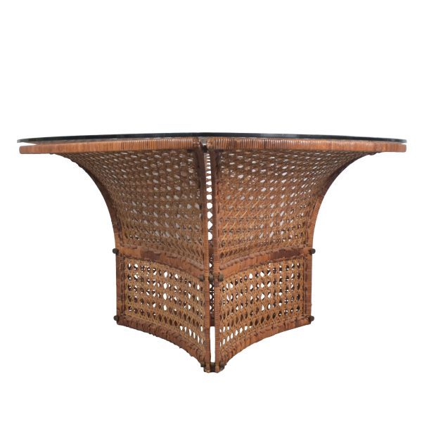 Danny Ho Fong for Trio-Cal Rattan Dining Table