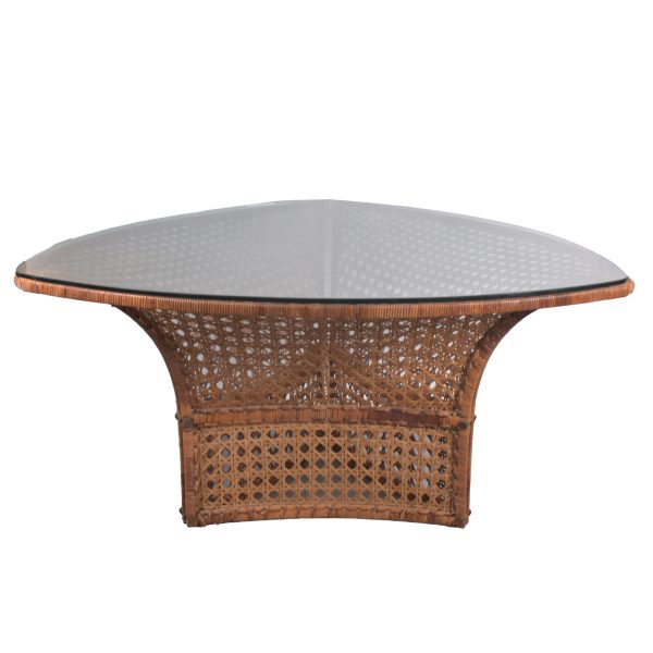 Danny Ho Fong for Trio-Cal Rattan Dining Table