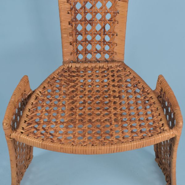 Danny Ho Fong for Tropi-Cal Set of 4 Dinning Rattan Chairs