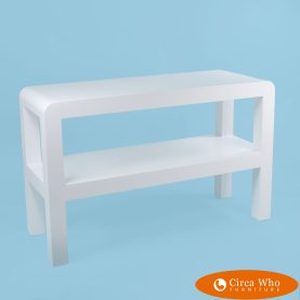 Double Tier Waterfall Console