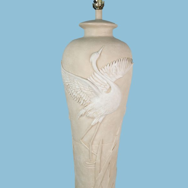 Pair of Plaster Bird Motif Floor Lamps - Image 2