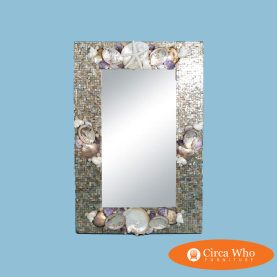 Rectangular Purple Shell Mirror