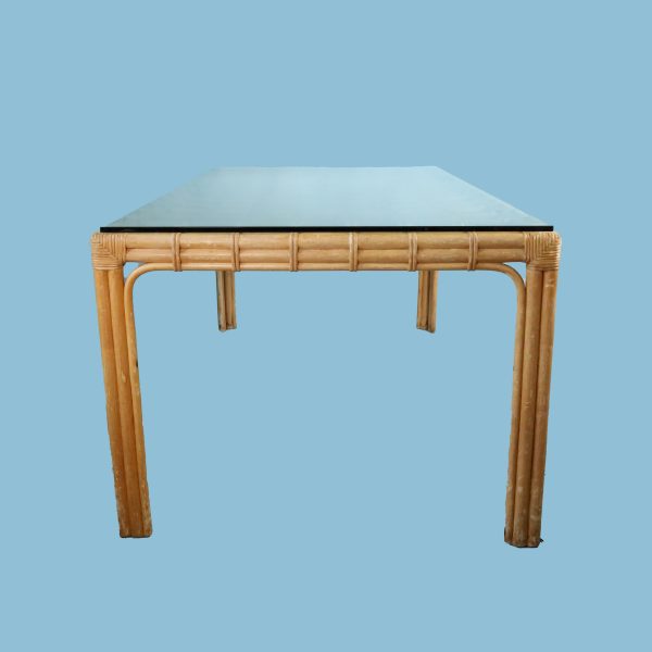 Vintage Bamboo Dinning Table - Image 6