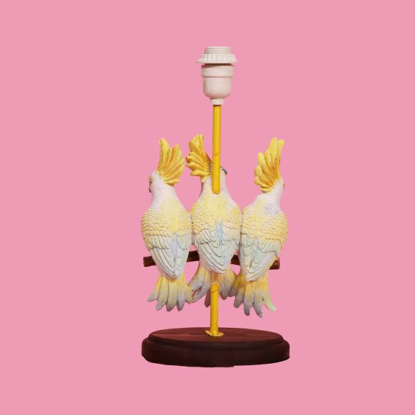 Vintage Ceramic Cockatoo Lamp - Image 2