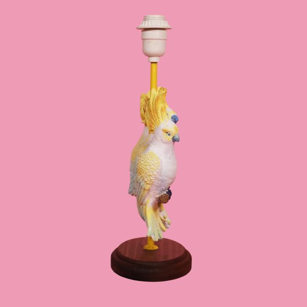 Vintage Ceramic Cockatoo Lamp - Image 3