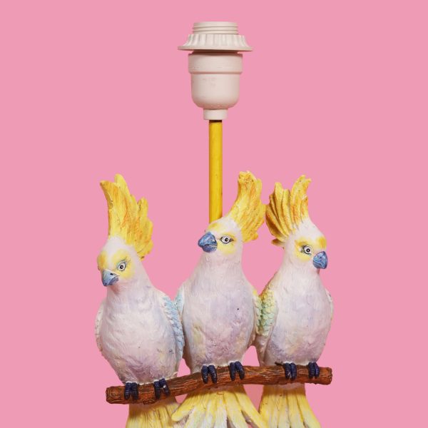 Vintage Ceramic Cockatoo Lamp - Image 4