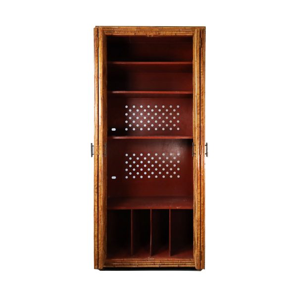 Geometric Split Bamboo Cabinet - Image 2