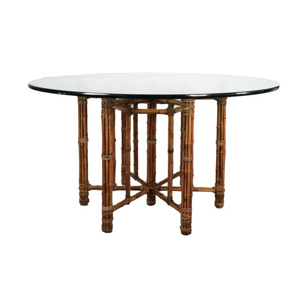 Hexagonal Bamboo Dinning Table by McGuire - Image 2