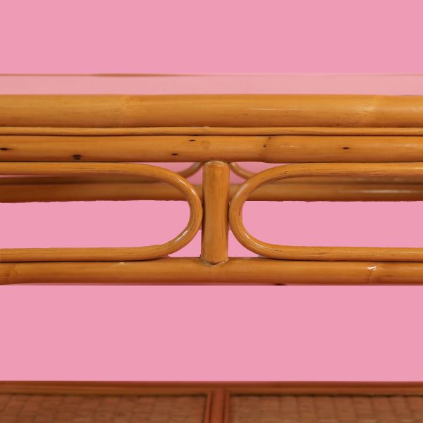 Vintage Bamboo Coffee Table - Image 4