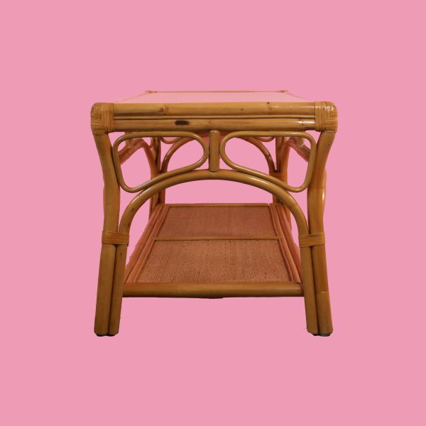 Vintage Bamboo Coffee Table - Image 3