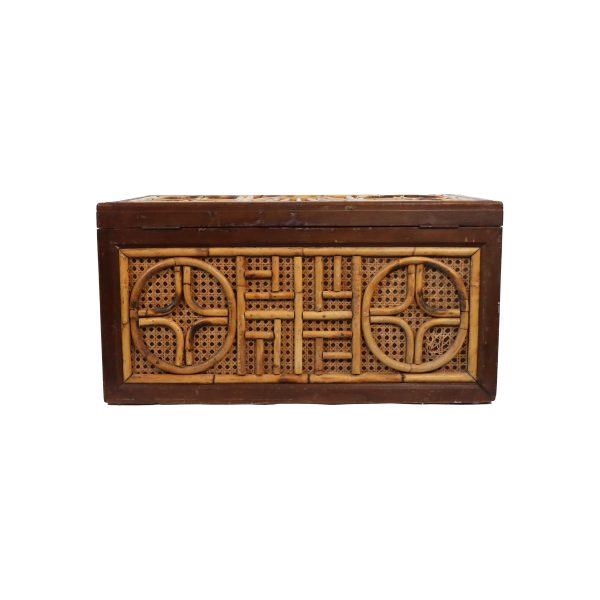 Vintage Brighton Style Rattan Trunk - Image 2