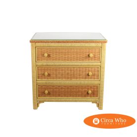 Vintage Henry Link Wicker Rattan Dresser