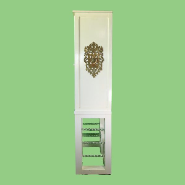 Lacquered Lucite Greek Key Cabinet - Image 2