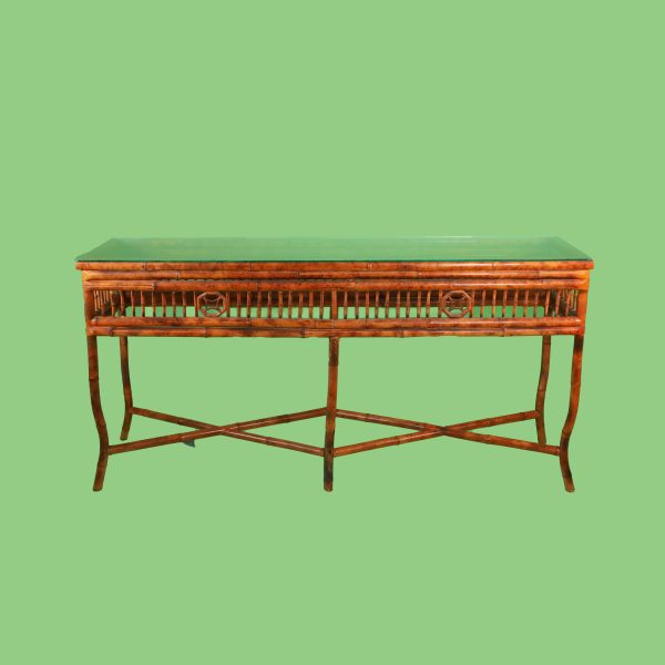 Burnt Bamboo Brighton Style Console Table - Image 2