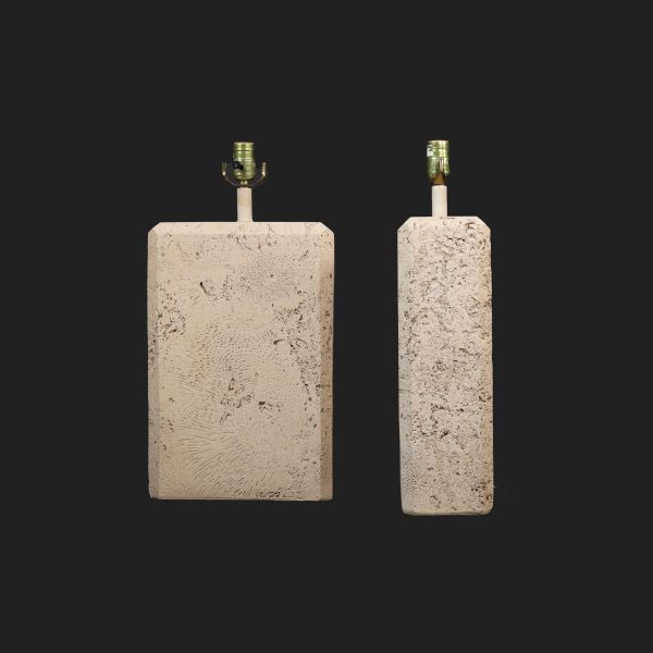 Pair of Cast Stone Table Lamps - Image 3