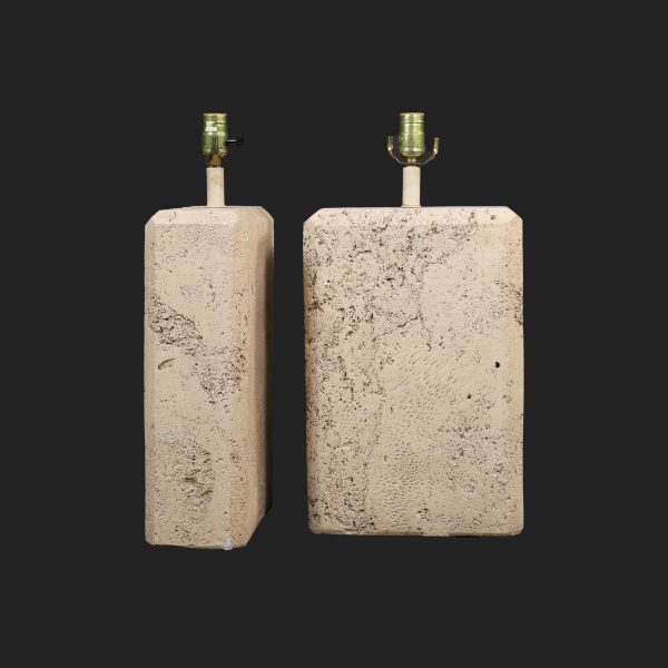 Pair of Cast Stone Table Lamps - Image 2