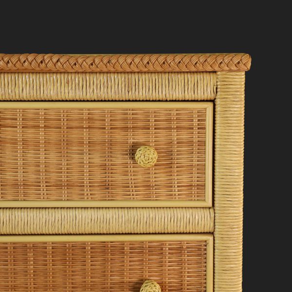 Vintage Henry Link Wicker Rattan Chest - Image 4