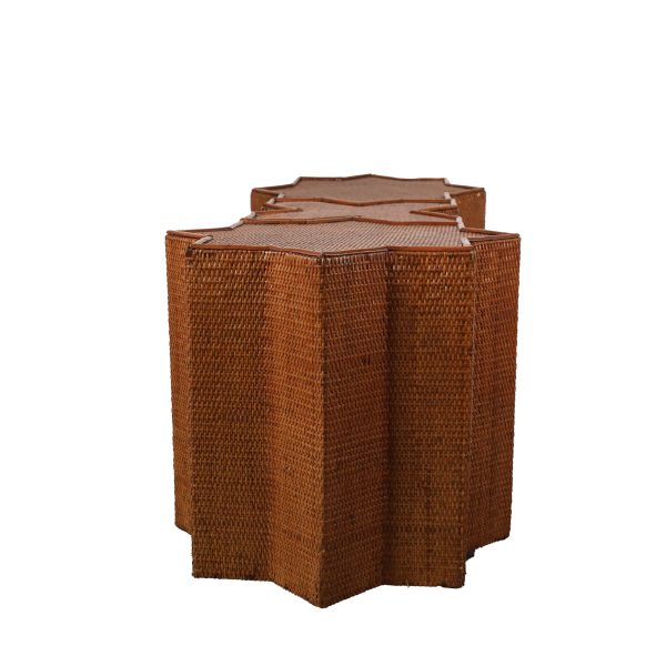 Set of 3 Woven Rattan Tables by Vivai Del Sud - Image 3