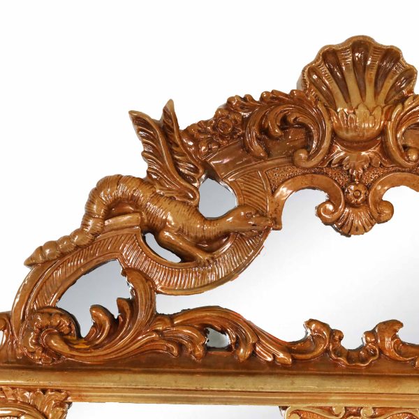 Vintage Ornate Dragon Mirror - Image 2