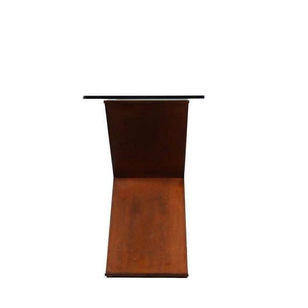 Walnut X Shaped Console - Image 5