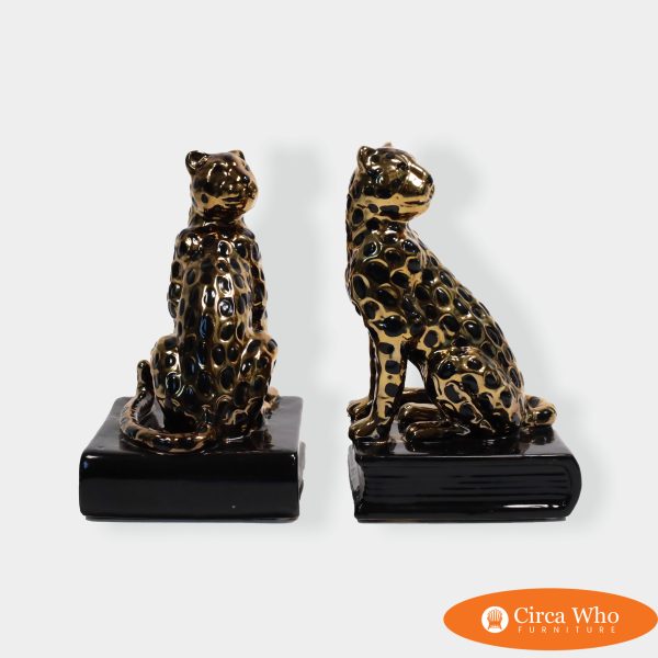 Pair of Cheetah Bookends