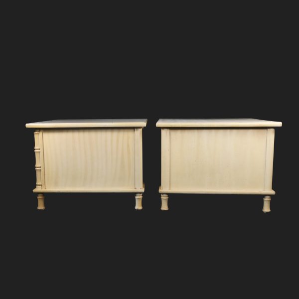 Vintage Pair of Faux Bamboo Nightstands - Image 3