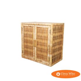 Woven Rattan Cabinet