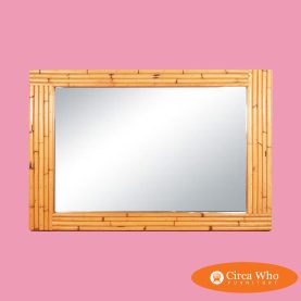 Rectangle Faux Bamboo Mirror