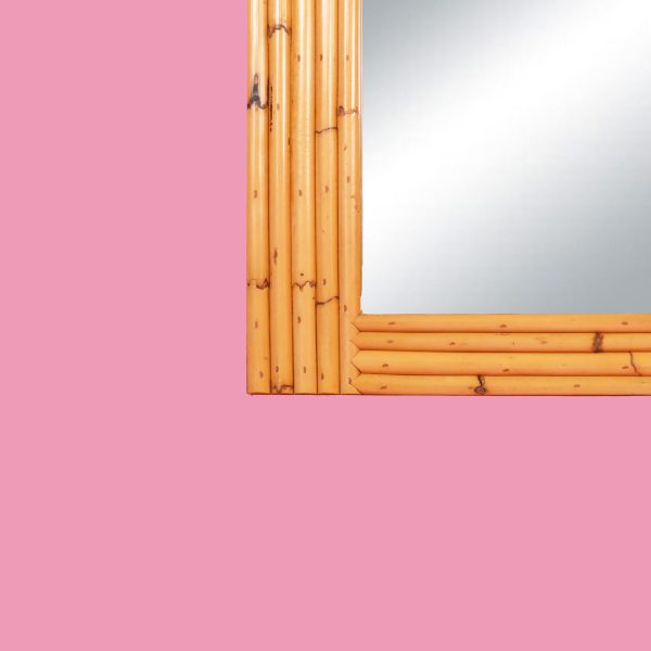 Rectangle Faux Bamboo Mirror - Image 3