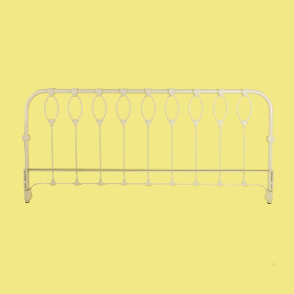 Queen Metal Flower Headboard and Footboard - Image 2