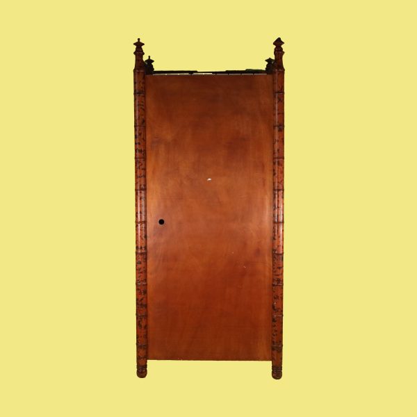 British Colonial Burnt Bamboo Armoire - Image 3