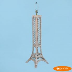 Eiffel Tower Rattan Floor Lamp